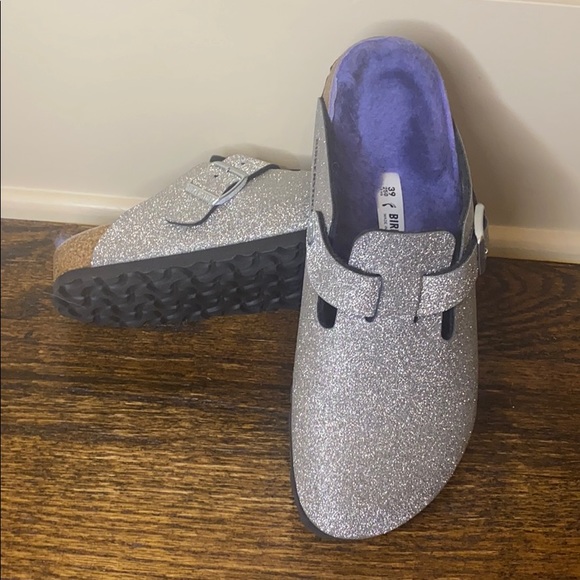 Birkenstock Glitter Boston Shearling